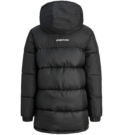 Jack & Jones Dynejakke - Long - JcoUnion - Black