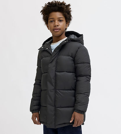 Jack & Jones Dynejakke - Long - JcoUnion - Black