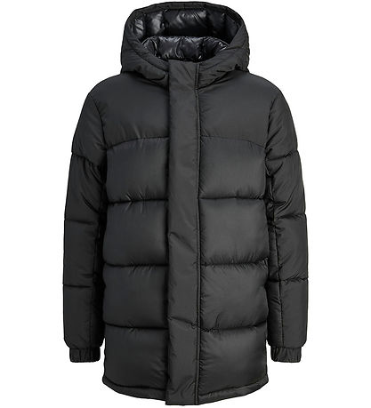 Jack & Jones Dynejakke - Long - JcoUnion - Black