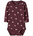 Name It Body l/æ - NbfVandora - Burgundy/Bow