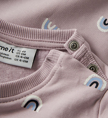 Name It Sweatshirt - NbfVimone - Keepsake Lilac/Rainbow