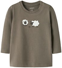 Name It Bluse - NbmVobbi - Walnut/Sheep