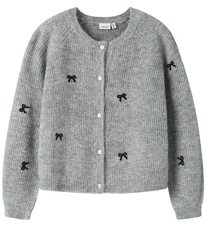 Name It Cardigan - Strik - NkfRifey - Grey Melange