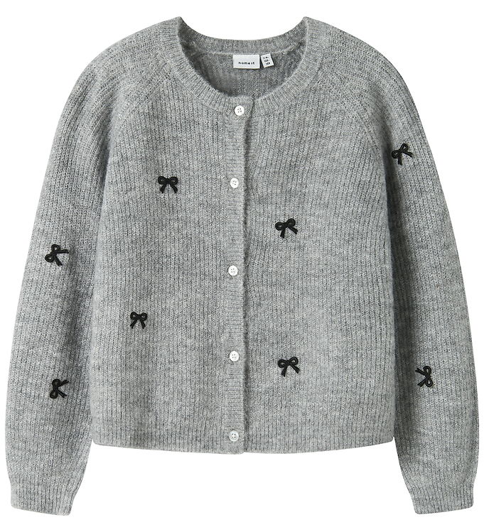 Name It Cardigan - Strik - NkfRifey - Grey Melange