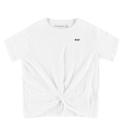 Abercrombie & Fitch T-shirt - 3-pak - Hviv/Sort/Gråmeleret m. Kn