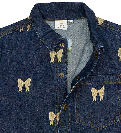 The New Overshirt - - Denim - TnRaquel - Medium Blue Denim AOP