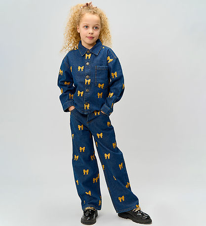 The New Jeans - Wide - TnRaquel - Medium Blue Denim AOP