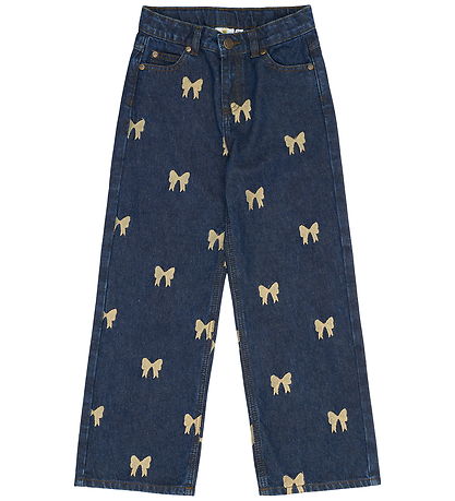 The New Jeans - Wide - TnRaquel - Medium Blue Denim AOP