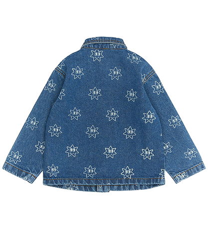 The New Siblings Skjorte - TnstRipley - Medium Blue Denim AOP