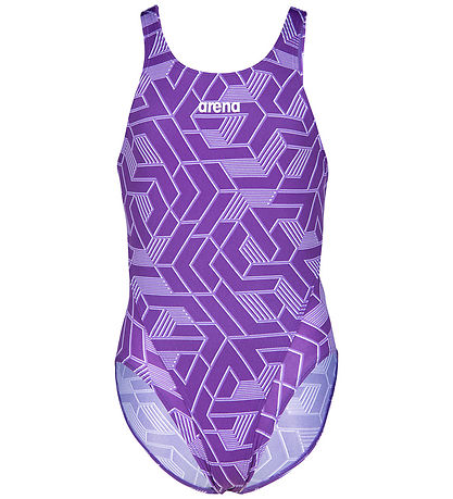Arena Badedragt - Escape - Sort/Team Purple