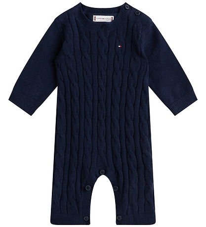 Tommy Hilfiger Heldragt - Strik - Cable - Dark Night Navy