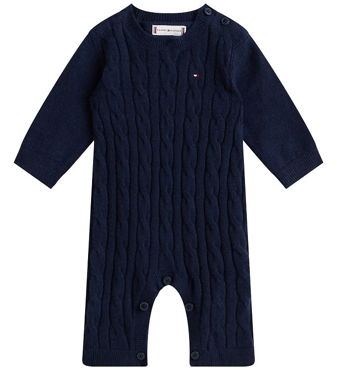 Tommy Hilfiger Heldragt - Strik - Cable - Dark Night Navy