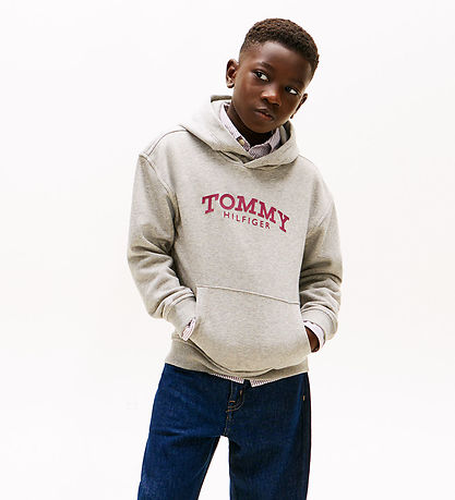 Tommy hilfiger Hættetrøje - Mid Grey/Heather Grey