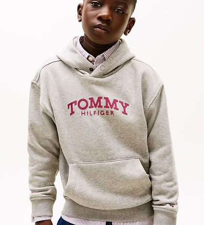 Tommy hilfiger Hættetrøje - Mid Grey/Heather Grey