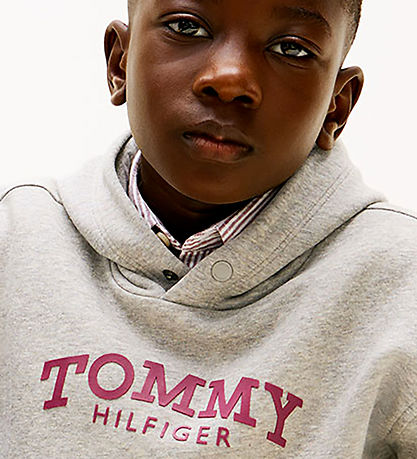 Tommy hilfiger Hættetrøje - Mid Grey/Heather Grey