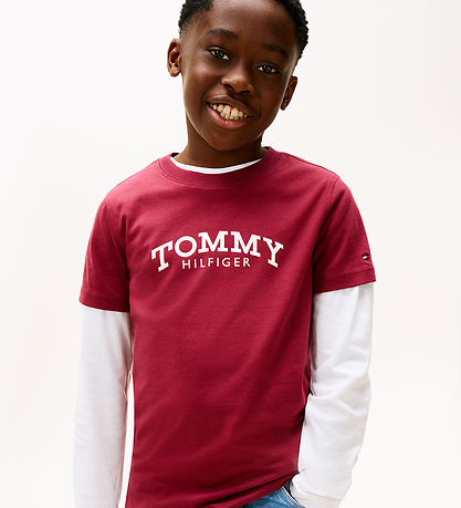 Tommy hilfiger T-shirt - Monotype - Rich Cherrry/Purple