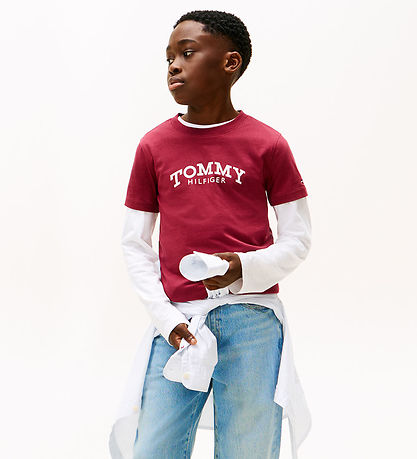 Tommy hilfiger T-shirt - Monotype - Rich Cherrry/Purple