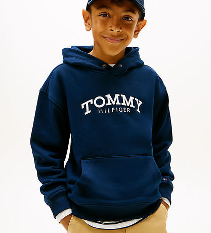 Tommy Hilfiger Hættetrøje - Monotype - Dark Night Navy