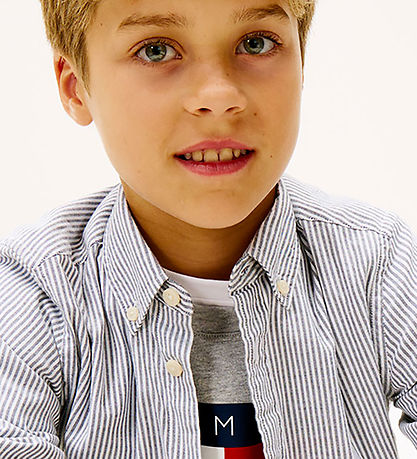 Tommy Hilfiger Skjorte - Dark Night Navy Stripe