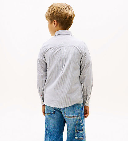 Tommy Hilfiger Skjorte - Dark Night Navy Stripe