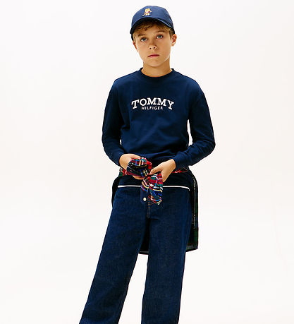 Tommy Hilfiger Bluse - Monotype - Dark Night Navy