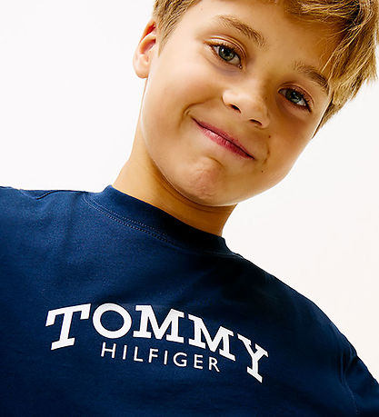 Tommy Hilfiger Bluse - Monotype - Dark Night Navy