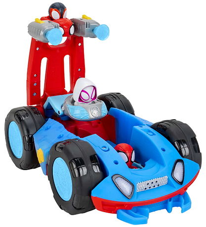 Spidey Bil m. Lys/Lyd - Spidey Flip & Reveal Cruiser Spidey Bil m. Lys/Lyd - Spidey Flip & Reveal Cruiser