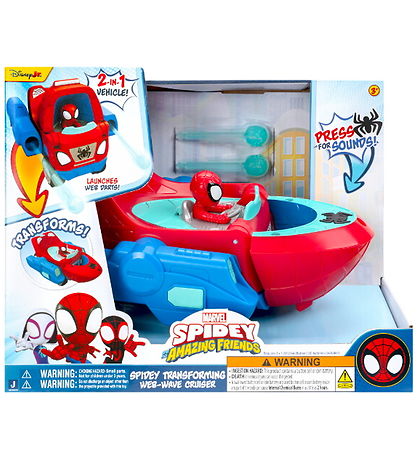 Spidey Båd m. Lyd - Spidey Transforming Web-Wave Cruiser Spidey Båd m. Lyd - Spidey Transforming Web-Wave Cruiser