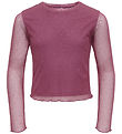 Kids Only Bluse - KogJada - Tyl - Rose Wine/Dtm Rhinestones