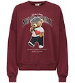 Kids Only Sweatshirt - KogLinda - Cabernet/New York Teddy