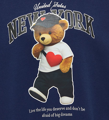 Kids Only Sweatshirt - KogLinda - Midnight Sail/New York Teddy