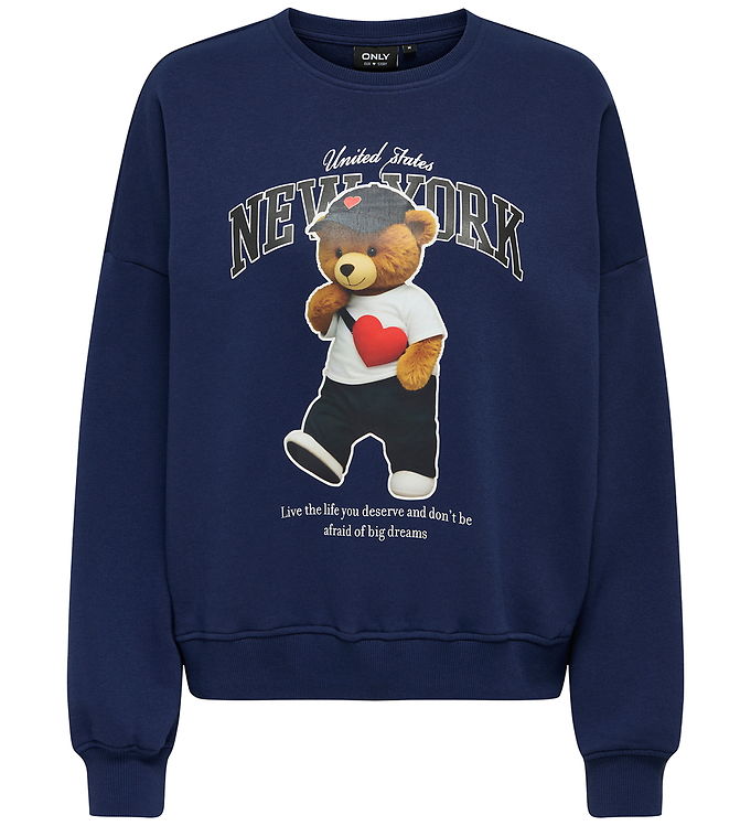 Kids Only Sweatshirt - KogLinda - Midnight Sail/New York Teddy