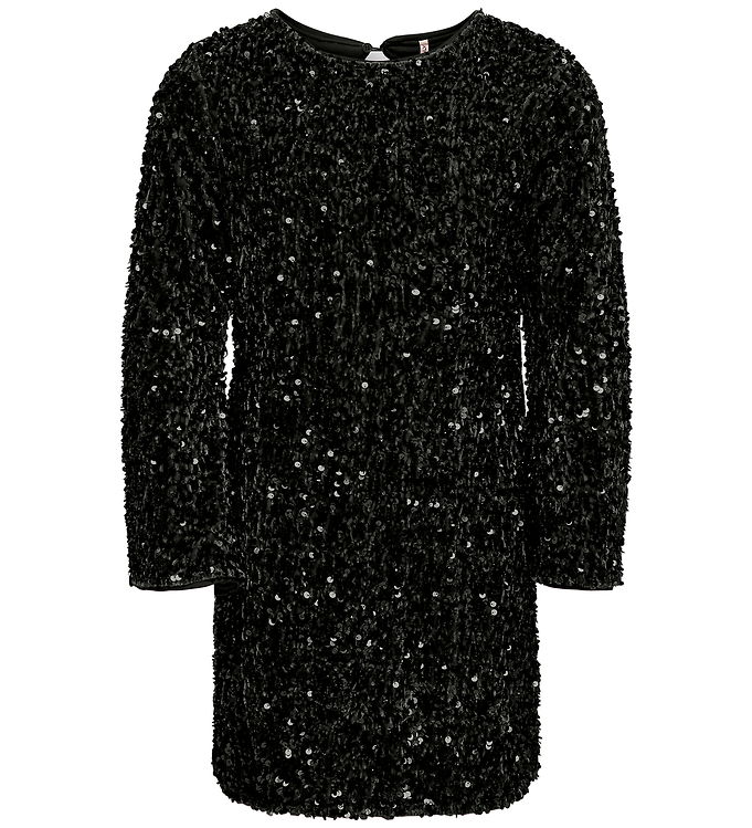 Kids Only Kjole - KogConfidence - Black m. Palietter