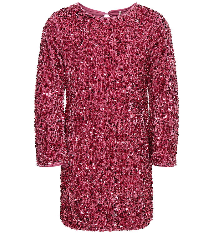 Kids Only Kjole - KogConfidence - Rose Wine m. Palietter