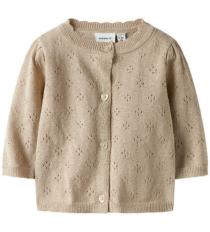 Name It Cardigan - Strik - NbfRolia - Cement