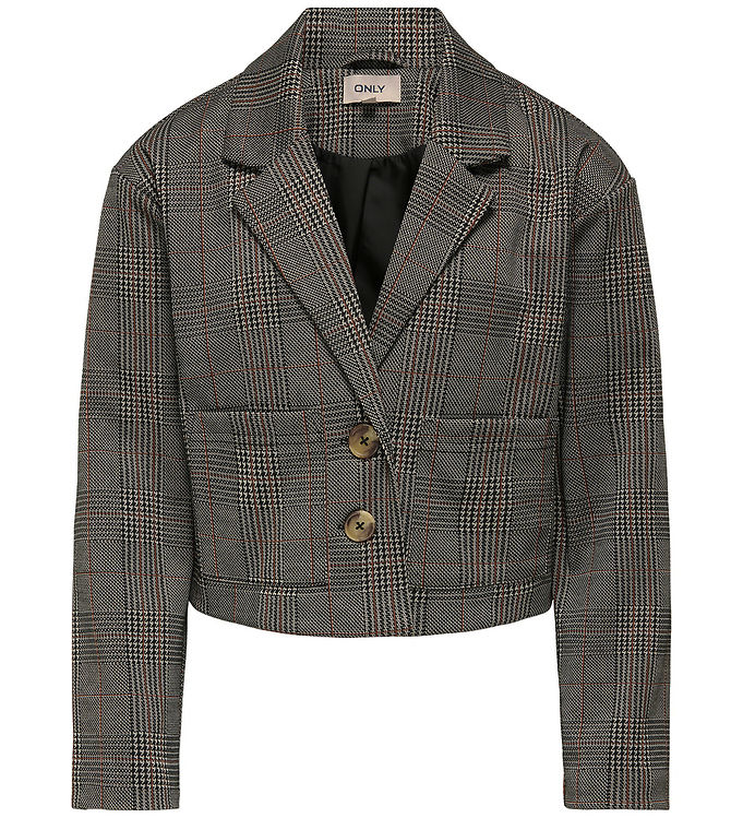Kids Only Blazer - KogFine - Seal Brown/Libra Checks