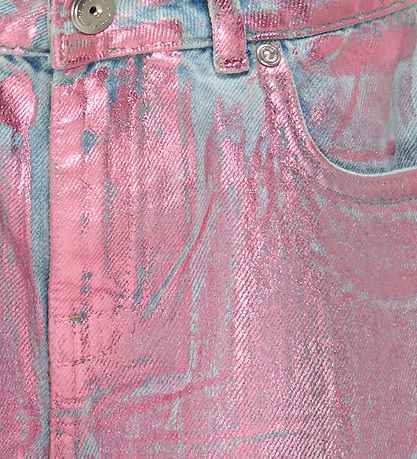 Kids Only Jeans - KogCobain - Breed - Light Blue Denim/Roze Foli