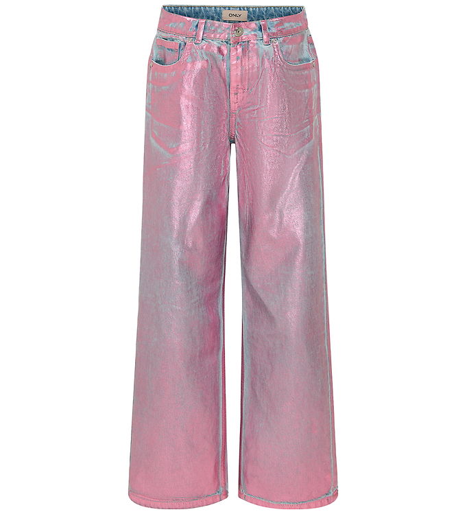 Kids Only Jeans - KogCobain - Wide - Light Blue Denim/Pink Foil