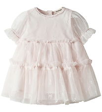 Lil Atelier Kjolebody u/æ - NbfRosetta - Tyl - Almost Mauve