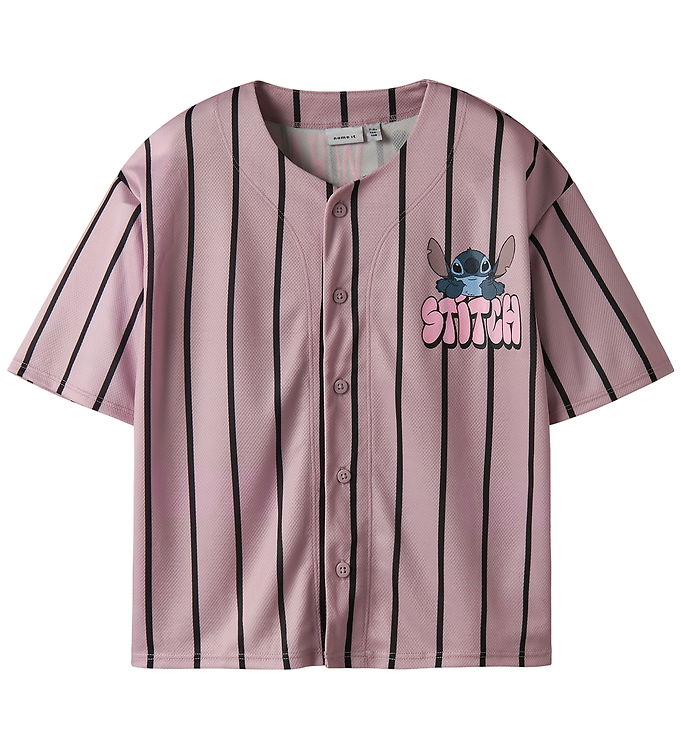 Name It Skjorte k/æ - NkfOdisa - Stitch - Keepsake Lilac