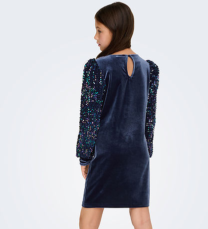 Kids Only Kjole - KogConfidence - Velour/Palietter - Naval Acade