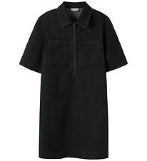 Name It Kjole - NkfBlake - 1/2 Loose - Dark Grey Denim