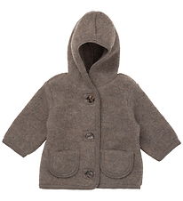 Lalaby Cardigan - Uldfleece - Chocolate Lalaby Cardigan - Uldfleece - Chocolate