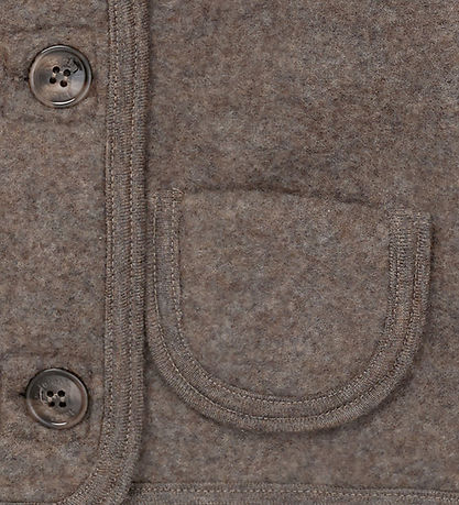 Lalaby Cardigan - Uldfleece - Chocolate Lalaby Cardigan - Uldfleece - Chocolate