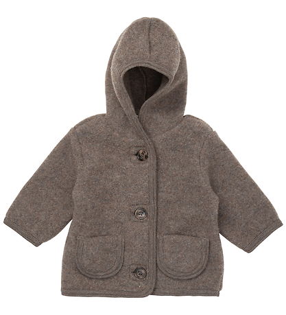 Lalaby Cardigan - Uldfleece - Chocolate Lalaby Cardigan - Uldfleece - Chocolate