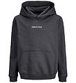 Jack & Jones Hættetrøje - Sweat - JorNorrebro - Asphalt