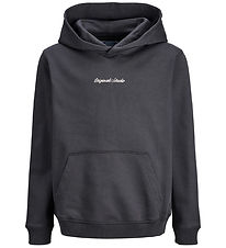 Jack & Jones Hættetrøje - Sweat - JorNorrebro - Asphalt
