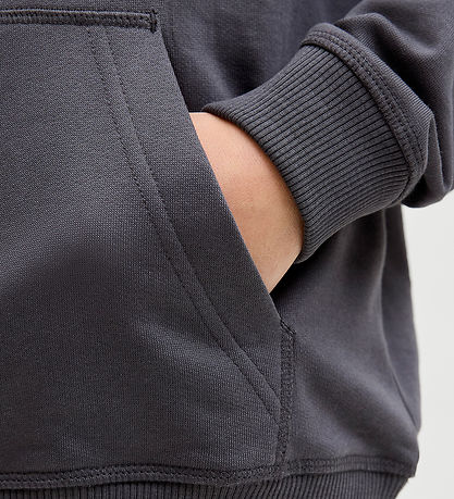 Jack & Jones Hættetrøje - Sweat - JorNorrebro - Asphalt