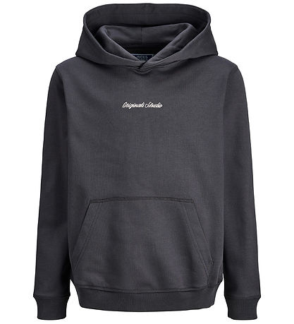 Jack & Jones Hættetrøje - Sweat - JorNorrebro - Asphalt