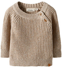 Lil Atelier Bluse - Strik - NbmRokko - Oxford Tan/Melange